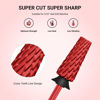 Picture of MelodySusie Super Cut Edition 5 in 1 Nail Drill Bits, 3/32'' Carbide Tungsten Multi-function Bits, Suitable for Manicure Pedicure Cuticle Gel Polishing, Red, Series Bit-M, XC