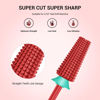 Picture of MelodySusie Super Cut Edition 5 in 1 Nail Drill Bits, 3/32'' Carbide Tungsten Multi-function Bits, Suitable for Manicure Pedicure Cuticle Gel Polishing, Red, Series Bit-M, Coarse