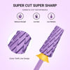 Picture of MelodySusie Super Cut Edition 5 in 1 Nail Drill Bits, 3/32'' Carbide Tungsten Multi-function Bits, Suitable for Manicure Pedicure Cuticle Gel Polishing, Purple, Series Bit-M, 2XC
