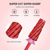 Picture of MelodySusie Super Cut Edition 5 in 1 Nail Drill Bits, 3/32'' Carbide Tungsten Multi-function Bits, Suitable for Manicure Pedicure Cuticle Gel Polishing, Red, Series Bit-M, 3XC