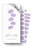 Picture of ohora Semi Cured Gel Nail Strips (N Cream Very Peri) - Purple, Solid, Works with UV/LED Lamps, Salon-Quality, Long Lasting, Easy to Apply & Remove - Includes 2 Prep Pads, Nail File & Wooden Stick
