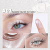 Picture of Eye shadow low saturation delicate long-lasting eye shadow palette, Monochrome Glittler Eyeshadow, pressed glitter eyeshadow, Glittle Pressed Powder Single Vegan Eyeshadow, (04 Glittle Pearl White)