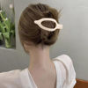 Picture of ATODEN Flat Hair Clips for Women Lay Flat Hair Claw Clips for Thin Thick Hair 3Pcs French Concord Hair Clips Large Hair Clips Matte Neutral Jaw Clips Hair Clamps Hair Accessories White Grey