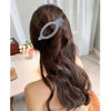 Picture of ATODEN Flat Hair Clips for Women Lay Flat Hair Claw Clips for Thin Thick Hair 3Pcs French Concord Hair Clips Large Hair Clips Matte Neutral Jaw Clips Hair Clamps Hair Accessories White Grey
