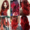 Picture of 12PCS Colored Red Hair Extensions Straight Multicolor Clip in Hair Extensions Colorful 20 Inch Rainbow Hair Extensions for Kids Women's Gifts Halloween Christmas Party Highlights (12pcs Red)