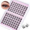 Picture of Geeneiya Natural Lash Clusters D Curl Eyelash Clusters 12+14MM Wispy Cluster Eyelash Extensions Short Individual Lashes Extension for Beginners, Soft Thin Band