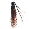 Picture of LMZIM 18 Inch 8 Packs Box Braids Crochet Hair Bohemian Crochet Box Braids with Curly Ends Hippie Braids Goddess Box Braids Synthetic Crochet Hair for Black Women 1b/33/30