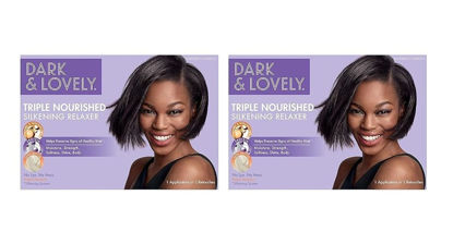 Picture of SoftSheen-Carson Dark and Lovely Healthy Gloss 5 Moisturizing No-Lye Relaxer with Shea Butter, Super, 2 Count