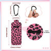 Picture of Pengxiaomei 3 Pcs Chapsticks Holder Keychain, Stocking Stuffers for Women Leopard Lip Balm Keychain Holder with Metal Clip