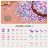 Picture of 80g Flatback Pearls and Rhinestones for Crafting, Pink Purple 3-10mm Resin Rhinestones and Half Pearls for Bedazzling, Nail Art and Dec with 3pcs 10ml B7000 Jewelry Glue, Tweezer and Pickup Pencil