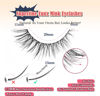 Picture of Eyelashes Natural Cat Eye Lashes 15mm Wispy Eyelashes Flared Fluffy Strip Lashes 0.1MM Thin Band False Eyelashes C Curl Lashes Siligli Eye Lashes Pack 7 Pair
