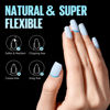 Picture of TOMICCA Extra Short Square Nail Tips,Fake Nails Half Matte Acrylic Gel Nail Tips 240Pcs Full Cover False Nails 12 Sizes for Nail Extension Home DIY Salon