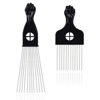 Picture of Hair Pick Comb for Curly Hair,Sturdy Plastic Afro Pick for Black Men Women with Unique Handle Design,Suitable for All Hair Lengths and Genders,Ideal Beard Pick Hair Styling Accessory and Grooming Tool