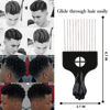 Picture of Hair Pick Comb for Curly Hair,Sturdy Plastic Afro Pick for Black Men Women with Unique Handle Design,Suitable for All Hair Lengths and Genders,Ideal Beard Pick Hair Styling Accessory and Grooming Tool
