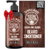 Picture of Viking Revolution Sandalwood Beard Conditioner for Men with Argan Oil and Jojoba Oil - Beard Softener and Strengthener Natural Beard Conditioner - Beard Care Moisturizer with Aloe Vera (33.8 Fl oz)