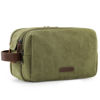 Picture of BAGSMART Toiletry Bag for Men, Canvas Travel Toiletry Organizer Dopp Kit Water-resistant Shaving Bag for Toiletries Accessories,Green-Large