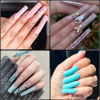 Picture of Cycullinyt 240Pcs Square Nail Tips, Long Square Press On Soft Gel x Nails, 12 Sizes Full Cover Acrylic False Nail Tips, for Beginner and Home Salon Diy
