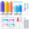 Picture of 19 Pack travel Bottles for Toiletries, Silicone TSA Approved Travel Size Containers for toiletries Leak Proof Refillable Travel Essentials for Shampoo Conditioner Lotion toiletry bottles
