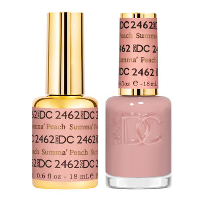 Picture of DND Gel DC Sheer Polish Set - 1 each of Gel Polish and Nail Polish, Summa Peach, 0.5 Fl Oz