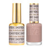 Picture of DND DC Gel Polish Set, Sheer Collection, UV/LED Gel Polish and Air Dry Nail Lacquer, Matching Chip-Free Polish Duo, 2437 Satin Luna, 0.5 Fl Oz