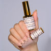 Picture of DND DC Gel Polish Set, Sheer Collection, UV/LED Gel Polish and Air Dry Nail Lacquer, Matching Chip-Free Polish Duo, 2437 Satin Luna, 0.5 Fl Oz