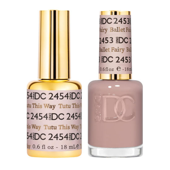 Picture of DND Gel DC Sheer Polish Set - 1 each of Gel Polish and Nail Polish, Tutu This Way, 0.5 Fl Oz