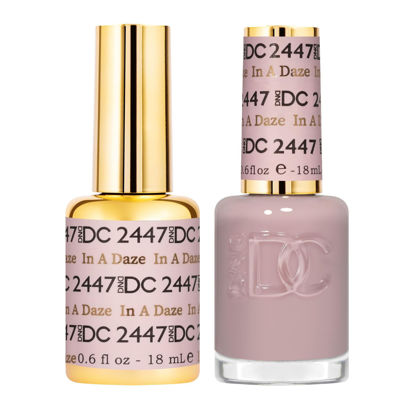 Picture of DND Gel DC Sheer Polish Set - 1 each of Gel Polish and Nail Polish, In A Daze, 0.5 Fl Oz