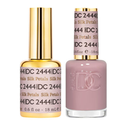 Picture of DND Gel DC Sheer Polish Set - 1 each of Gel Polish and Nail Polish, Silk Petals, 0.5 Fl Oz