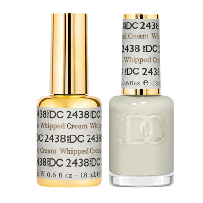 Picture of DND Gel DC Sheer Polish Set - 1 each of Gel Polish and Nail Polish, Whipped Cream, 0.5 Fl Oz