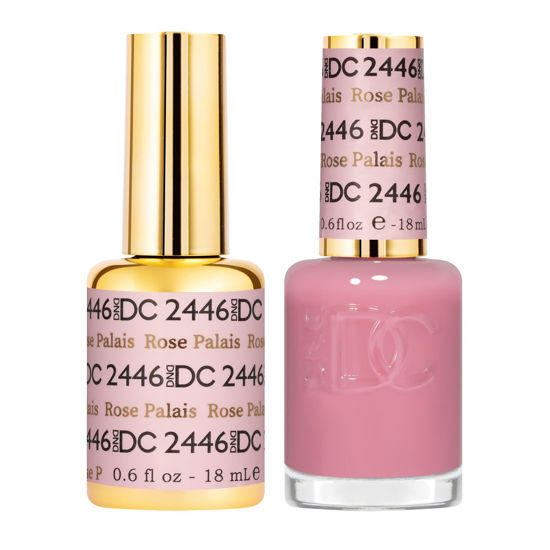 Picture of DND Gel DC Sheer Polish Set - 1 each of Gel Polish and Nail Polish, Rose Palais, 0.5 Fl Oz