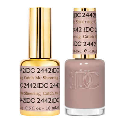 Picture of DND Gel DC Sheer Polish Set - 1 each of Gel Polish and Nail Polish, Catch Me Sheering, 0.5 Fl Oz