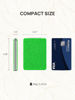 Picture of OMIRO Compact Mirror, Glitter PU Leather 1X/3X Magnification, Ultra Portable for Purses, 2.4" W x 3.4" L (Green)