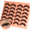 Picture of ALICROWN Fluffy Eyelashes False Lashes Natural Wispy Fake Eyelashes Full Mink Lashes C Curl Strip Lashes Pack 12 Pairs