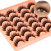 Picture of ALICROWN Fluffy Eyelashes False Lashes Natural Wispy Fake Eyelashes Full Mink Lashes C Curl Strip Lashes Pack 12 Pairs
