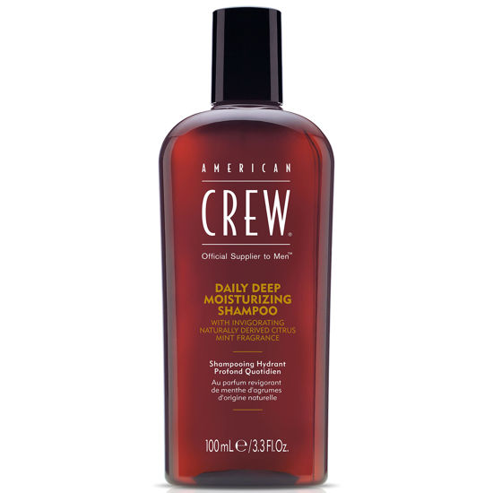 Picture of American Crew Shampoo for Men, Daily Deep Moisturizer, Naturally Derived, Vegan Formula, Citrus Mint Fragrance, 3.3 Fl Oz