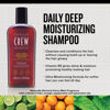 Picture of American Crew Shampoo for Men, Daily Deep Moisturizer, Naturally Derived, Vegan Formula, Citrus Mint Fragrance, 3.3 Fl Oz