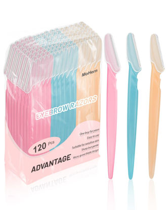 Picture of Eyebrow Razor for Women, 120 Pcs Dermaplaning Tool for Face Professional, Face Razor for Women Facial Hair Remover