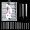Picture of Ranrose 120PCS Extra Long Half Nail Tips,XXL Super Long Half Cover Deep C Curve False Nails 12 Sizes Tapered Square Press on Nails with Box