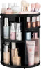 Picture of HBlife 360 Rotating Makeup Organizer Adjustable Carousel Large Capacity Revolving Perfume Organizer Skincare Organizers Cosmetic Storage Spinning Holder for Vanity, Black