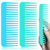 Picture of Patelai Large Hair Detangling Comb, Wide Tooth Comb for Curly Hair Wet Dry Hair - Blue, Mint (2 Count)
