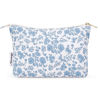 Picture of Narwey Small Makeup Bag for Purse Travel Makeup Pouch Cosmetic Bag Zipper Pouch Bags for Women (Little Blue Flower)