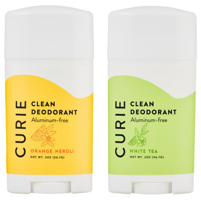 Picture of Curie Aluminum Free Deodorant - Orange Neroli + White Tea Stick - Natural Deodorant, Paraben Free, Cruelty Free, Non-Toxic