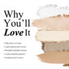 Picture of KYDA Face Highlighter Palette, High Glossy Face Illuminator Palette, Natural Glow Finish, Pearl Shimmer Smooth Baked Powder, Lasting Sparkling Highlighter Makeup-PEARL