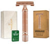 Picture of VIKINGS BLADE Double Edge Safety Razor + 5 Swedish Steel Blades + Luxury Case. Smooth, Reusable, Recyclable (Chieftain "Hera")