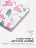 Picture of OMIRO 1X/3X Magnifying Mirror, Unique Painting Compact Mirror with Classical PU Leather (Pink Flamingos)