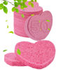 Picture of 50-Count Compressed Facial Sponges for Estheticians- 100% Natural Cellulose Face Sponge Spa Sponges for Face Cleansing, Massage, Pore Exfoliating, Mask, Makeup Removal (Love-Pink)
