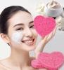 Picture of 50-Count Compressed Facial Sponges for Estheticians- 100% Natural Cellulose Face Sponge Spa Sponges for Face Cleansing, Massage, Pore Exfoliating, Mask, Makeup Removal (Love-Pink)