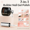 Picture of modelones Builder Nail Gel, 2 Pcs Clear Gel Builder Nail Polish for Nail Thickening, Nail Strengthener Apex Building Extension Gel in a Bottle, 7-In-One LED Builder Nail Gel Polish 10 ml