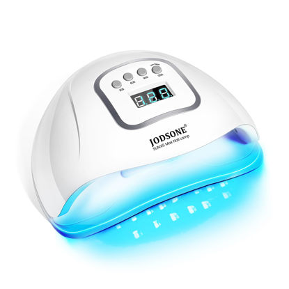 Picture of JODSONE UV LED Nail Lamp, Nail Dryer for Gel Polish, Gel Nail Lamp Led Nail Light for Gel Nails with Automatic Sensor & 4 Timers