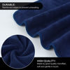 Picture of SINLAND Microfiber Facial Cloths Fast Drying Washcloth 12inch x 12inch (Pack of 2, Navy Blue)